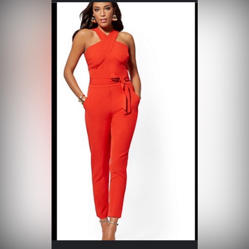 Red Cross front jumpsuit. Just in time for Valentine’s Day
